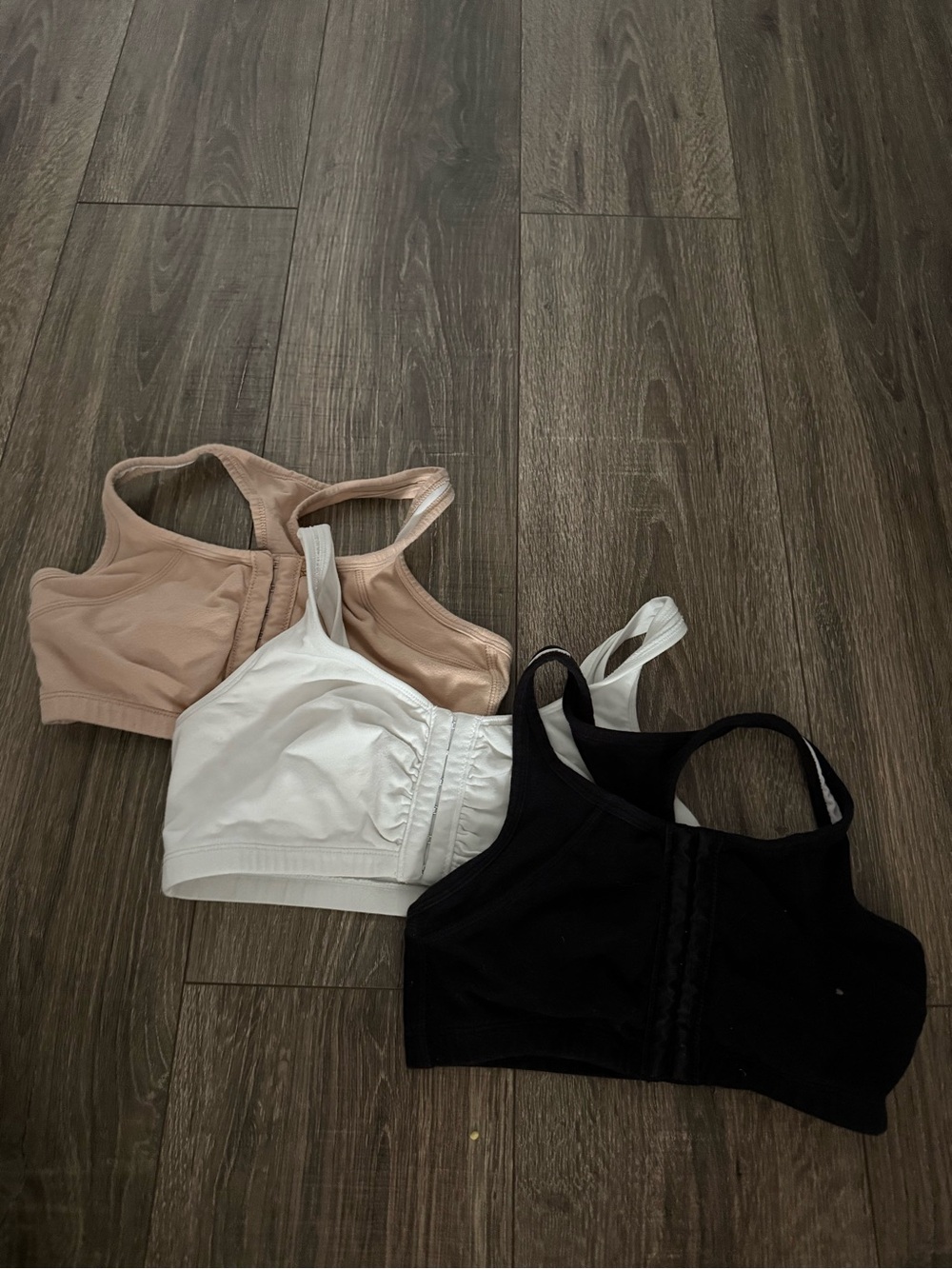 Fruit of the Loom Fit for Me Lot 3 Sports Bras 34A Wireless Front Hook Padded